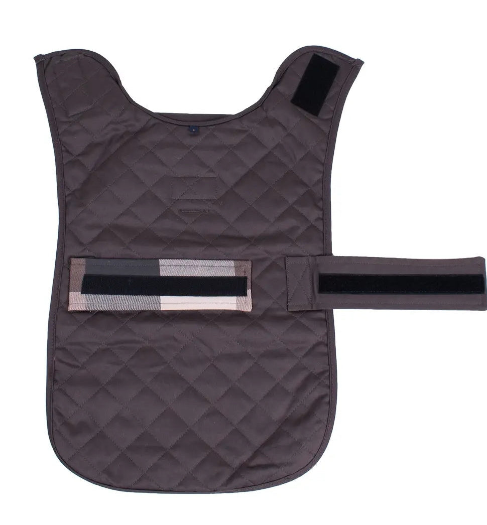 Reversible Plaid Dog Coat for Large Dogs| Warm Adjustable Winter Jacket